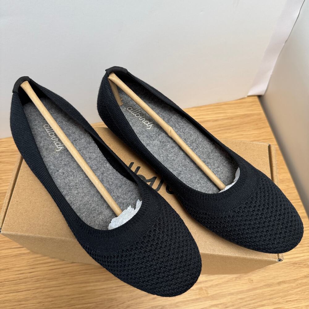 Allbirds Tree Breezer Flats in Jet Black